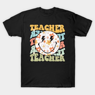 Teacher Daisy Colorful Elementary School Teacher T-Shirt